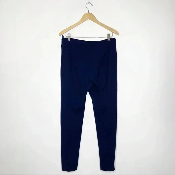 Abby Glass Navy GREGG SKINNY ANKLE PANT NAVY PONTE Zipper Ankle Size 10 - Picture 9 of 9